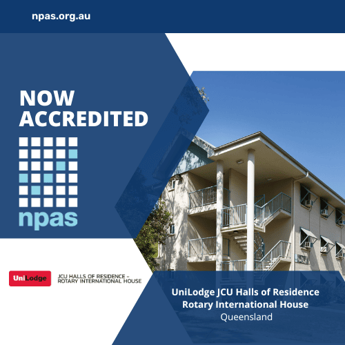 UniLodge JCU Halls of Residence – Rotary International House Achieves NPAS Accreditation
